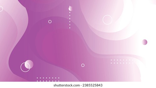 Resumen de fondo de onda líquida con fondo de color de gradiente magenta y blanco. Diseño de formas onduladas fluidas