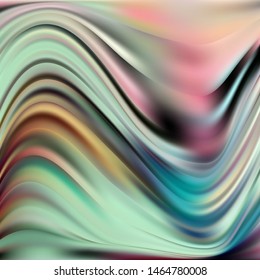 Abstract liquid wave colorful background. Idea for your design.