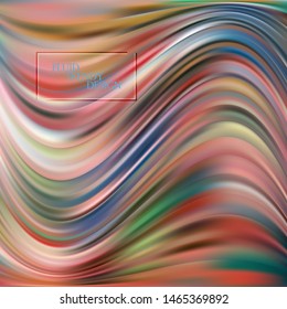 Abstract liquid wave colorful background. Idea for your design.