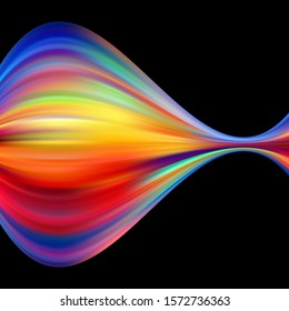 Abstract liquid wave colorful background. Idea for your design.