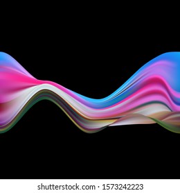 Abstract liquid wave colorful background. Idea for your design.