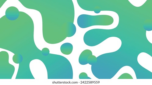 Abstract liquid wave with colorful background. Fluid wavy shapes design