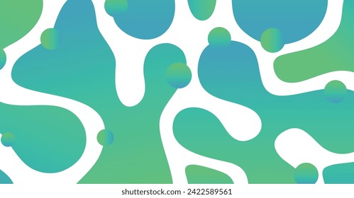 Abstract liquid wave with colorful background. Fluid wavy shapes design