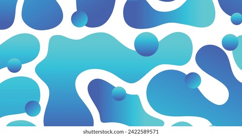 Abstract liquid wave with colorful background. Fluid wavy shapes design