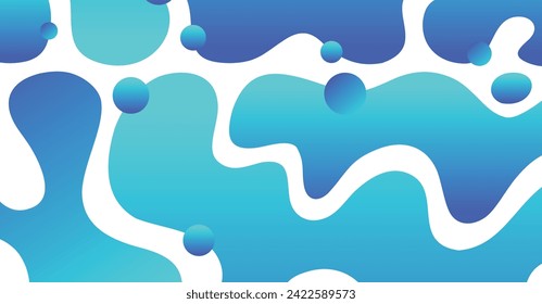 Abstract liquid wave with colorful background. Fluid wavy shapes design