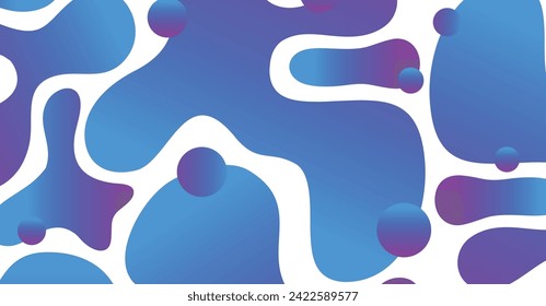 Abstract liquid wave with colorful background. Fluid wavy shapes design
