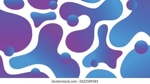 Ola líquida abstracta con fondo colorido. Diseño de formas onduladas fluidas