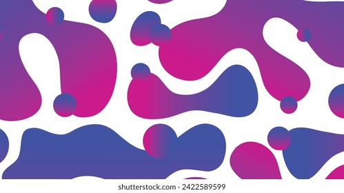 Abstract liquid wave with colorful background. Fluid wavy shapes design