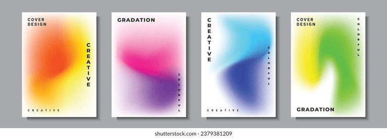 Abstract liquid wave cover template vector graphic, multicolored gradient