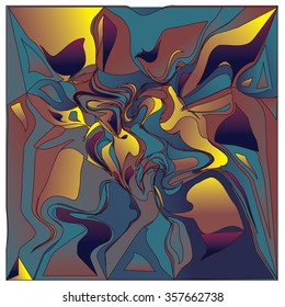 abstract liquid wave and flow background vector pattern
