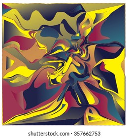 abstract liquid wave and flow background vector pattern
