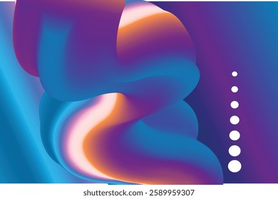 Abstract Liquid Wave Gradient Background