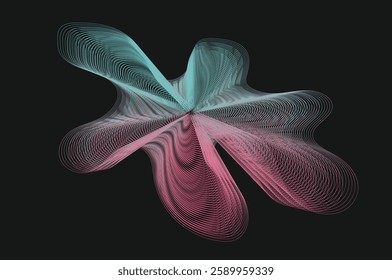 Abstract Liquid Wave Gradient Background