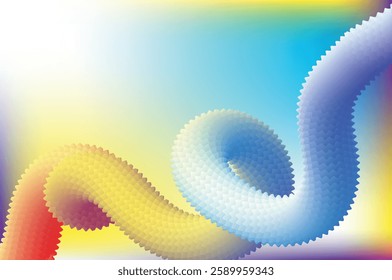 Abstract Liquid Wave Gradient Background
