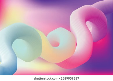 Abstract Liquid Wave Gradient Background