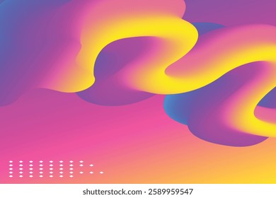 Abstract Liquid Wave Gradient Background