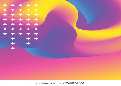 Abstract Liquid Wave Gradient Background