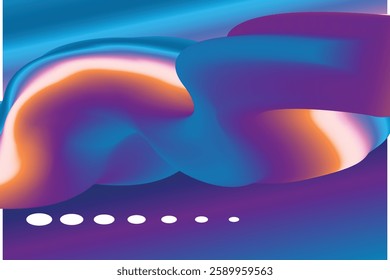 Abstract Liquid Wave Gradient Background