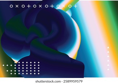 Abstract Liquid Wave Gradient Background
