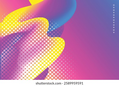 Abstract Liquid Wave Gradient Background