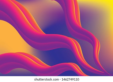 Abstract liquid wave Multi-colors background and wallpaper, Vector EPS