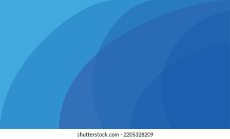 Abstract liquid wave, water wave on blue background. Flat vector illustration.