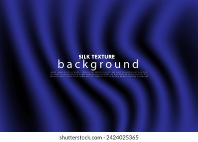abstract liquid wave or wavy folds of grunge silk texture satin velvet material background, Silky Cloth Fabric Textile Drape with Crease Wavy Folds, Mesh Vector Illustration, iridescent holographic