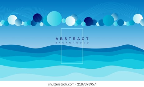 Abstract liquid wavy blue shape background
