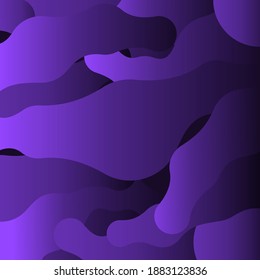 Abstract Liquid Wavy Dark Purple Background