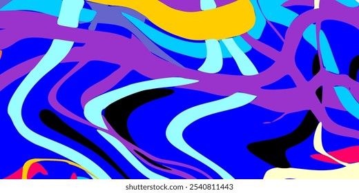 Abstract liquid-shaped colorful background. Suitable for banners, fabrics, and interior.