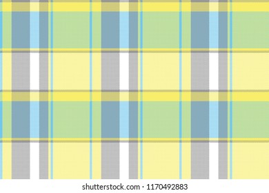 Abstract lite color check pixel plaid seamless pattern. Vector illustration.