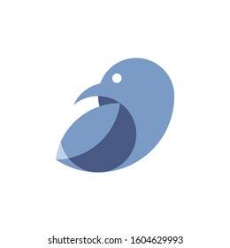 Abstract little bird logo template