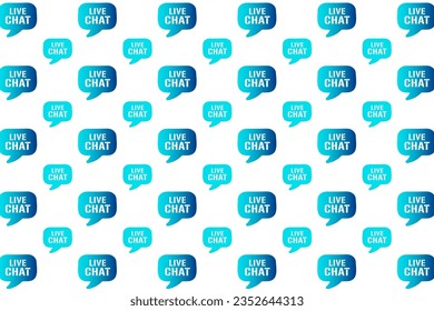 Abstract Live Chat Pattern Background, can be used for business designs, presentation designs or any suitable designs.