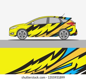 abstract livery for vehicle vinyl branding background. 
