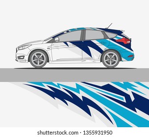 abstract livery for vehicle vinyl branding background. 