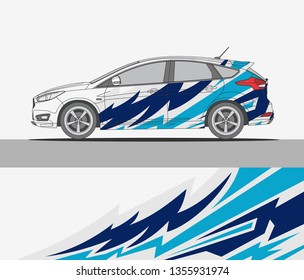 abstract livery for vehicle vinyl branding background. 