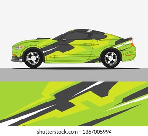abstract livery for vehicle vinyl branding background. Rally car wrap vector designs