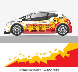 abstract livery for vehicle vinyl branding background