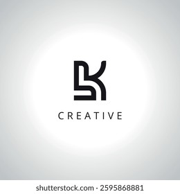 Abstract LK KL Monogram Logo Template With Vector Eps.