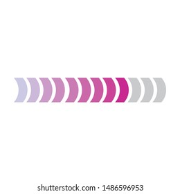 abstract loading bar on a white background, vector illustration design