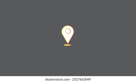 Abstract Location vector icon,simple location icon.