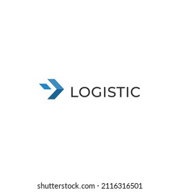 Abstract Logistics logo design inspiration vector image