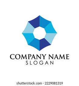 abstract logo 1 umbrella icon template