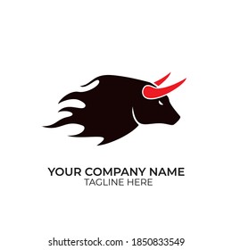 Abstract Logo about bull head