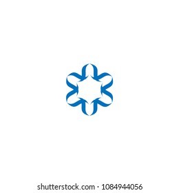 Abstract Logo Around Design Template. Can be adapt to Corporate identity, logo, icon, symbol and brand identity.