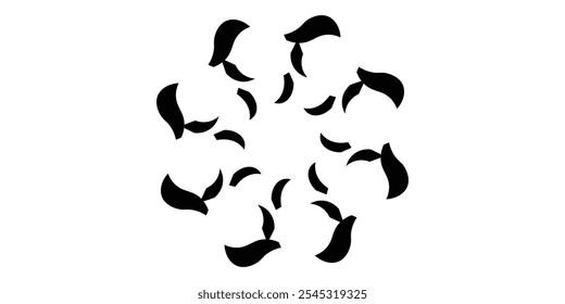 abstraktes Logo, abstrakte Kunst, abstrakter Hintergrund, Vektorlogo, Illustrationslogo, 3D-Logo.