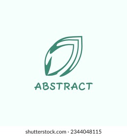 Logo abstracto con formas artísticas e irregulares.