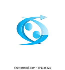 Abstract logo an association. Design vector element. You can use in the media, mobile, public groups, alliances,kids, environmental, mutual aid associations and other social welfare agencies.