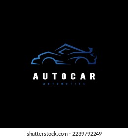 abstract logo automotive car vector illustration