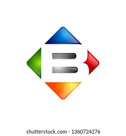 abstract logo B